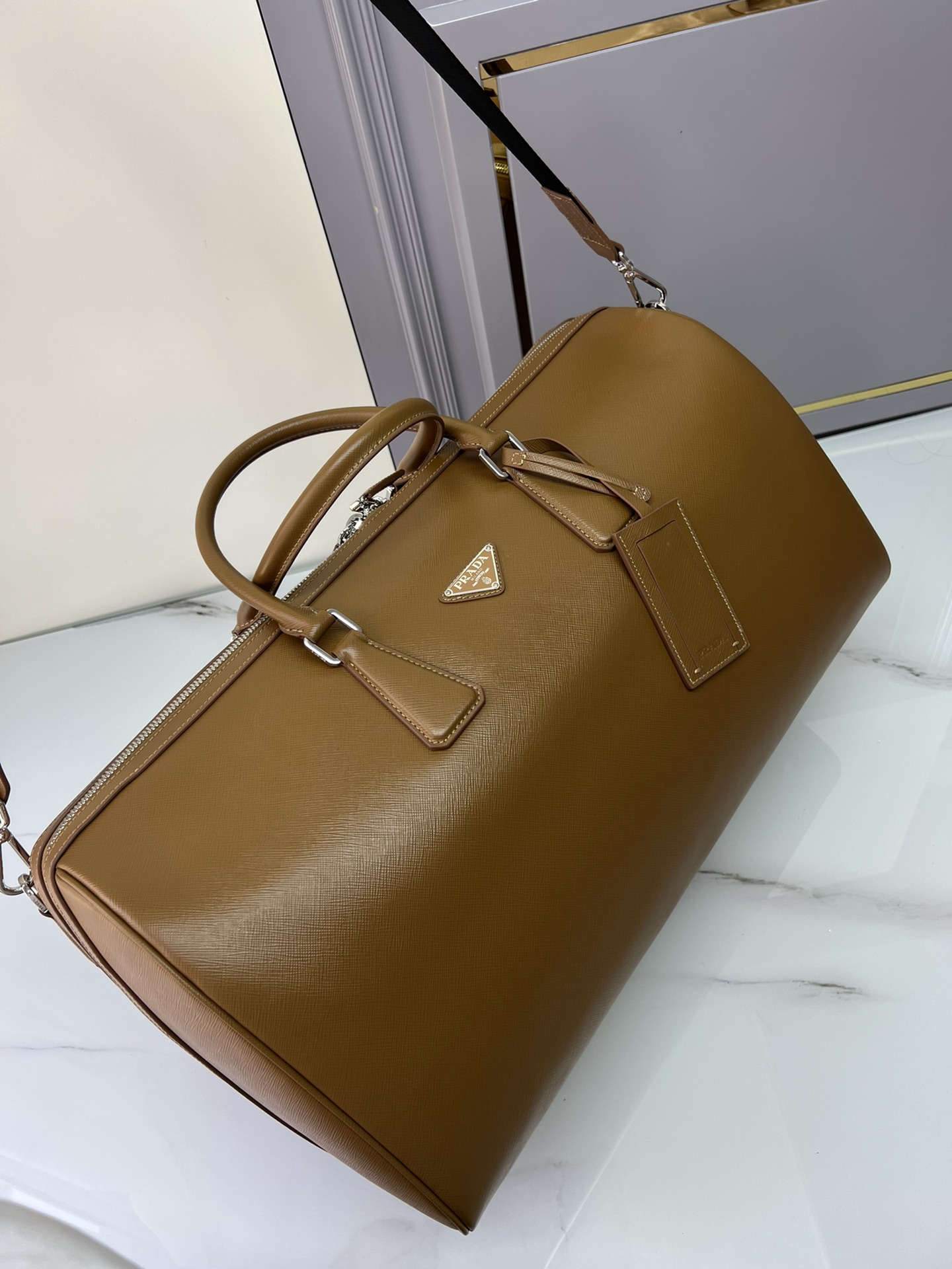 TOP PRADA Travel Bags Are Made Of Saffiano Leather 50x27.5x25cm - Two Colors
