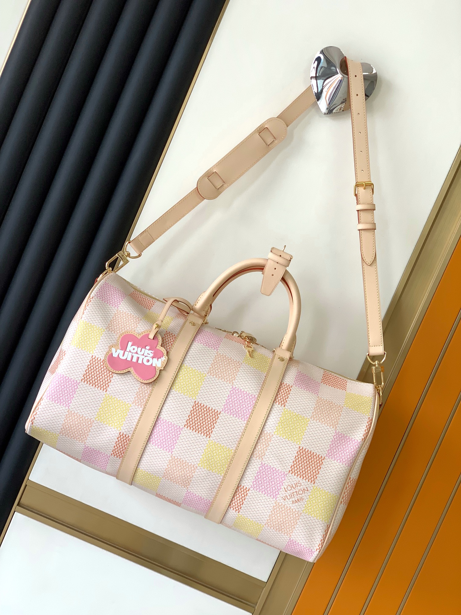 TOP Louis Vuitton LV Calfskin Keepall Bags 45CM - GHW