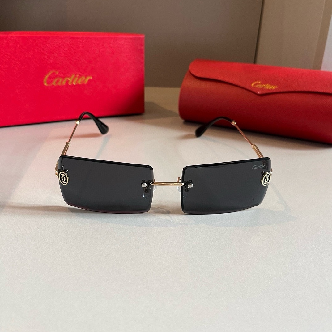TOP Cartier Sunglasses - Black