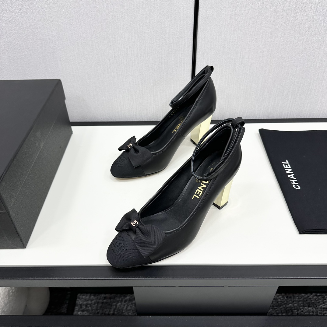 TOP CHANEL Pumps with Bow - 3 Color