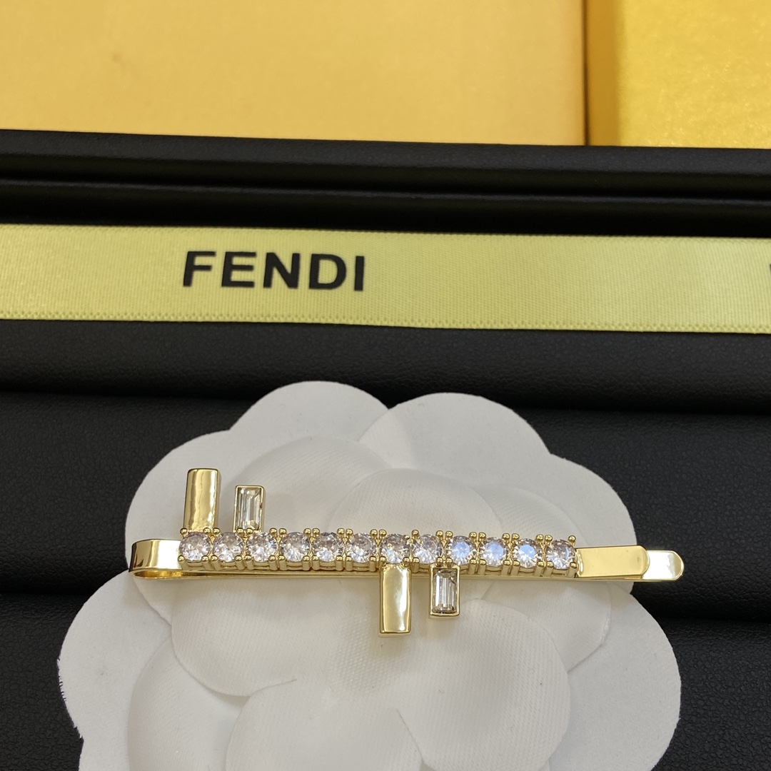 TOP FENDI FENDI FF Motif Hairclips