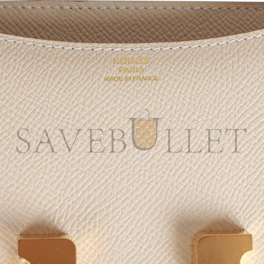 HERMES CONSTANCE 18 CRAIE EPSOM GOLD HARDWARE (18*15*4cm)