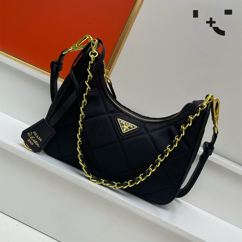 Prada Re-Edition 1995 Chaîne Re-Nylon bag (10A Mirror Version)