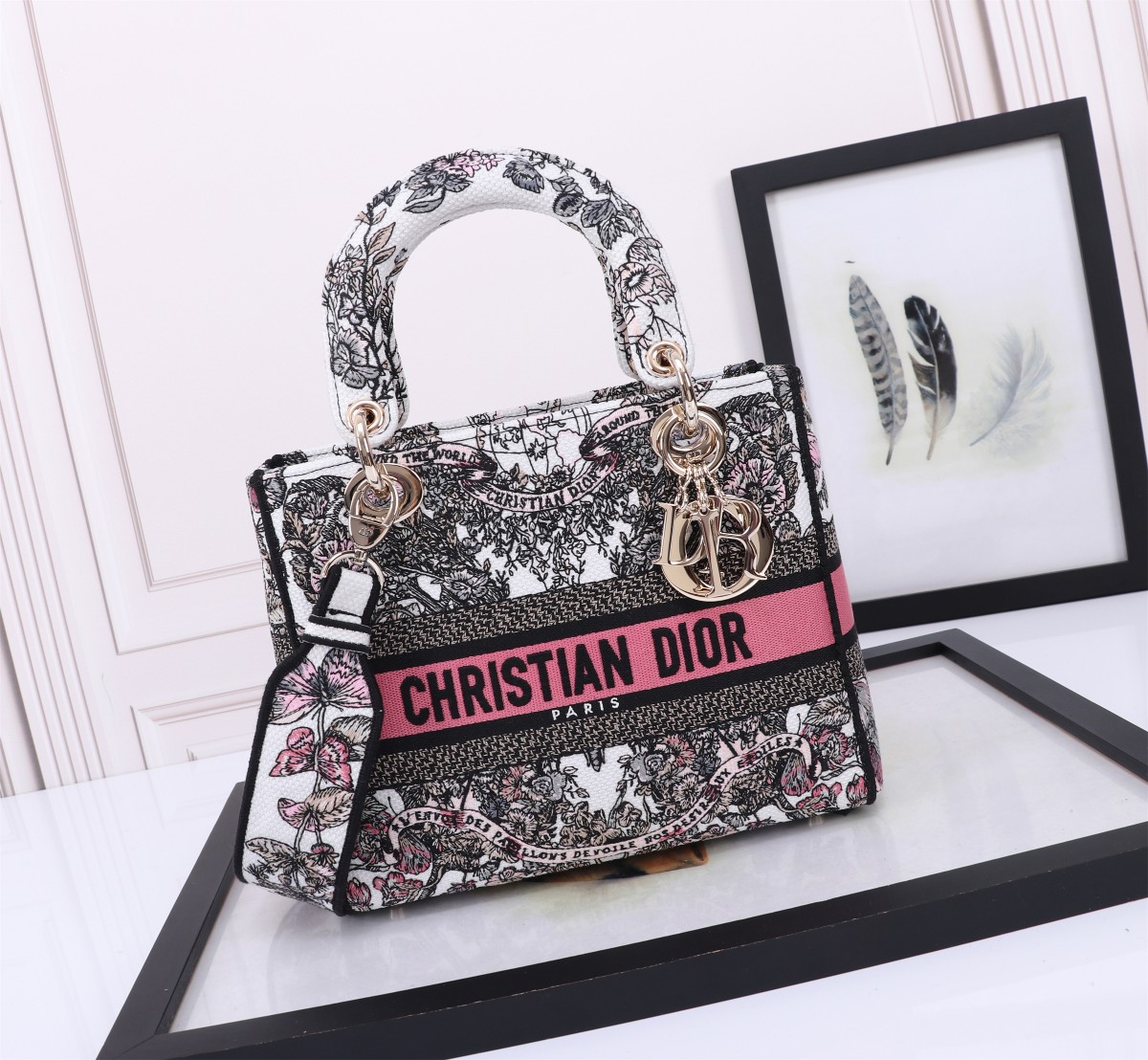 TOP Christian Dior Butterfly Around The World Lady Christian Dior Bags - 24x20x11cm