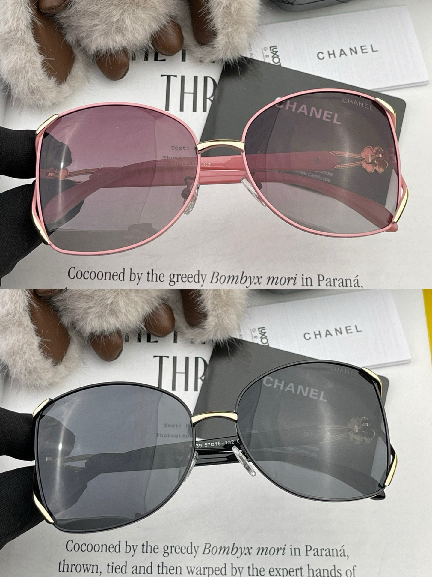 TOP CHANEL Camellia Sunglasses - 2 Color