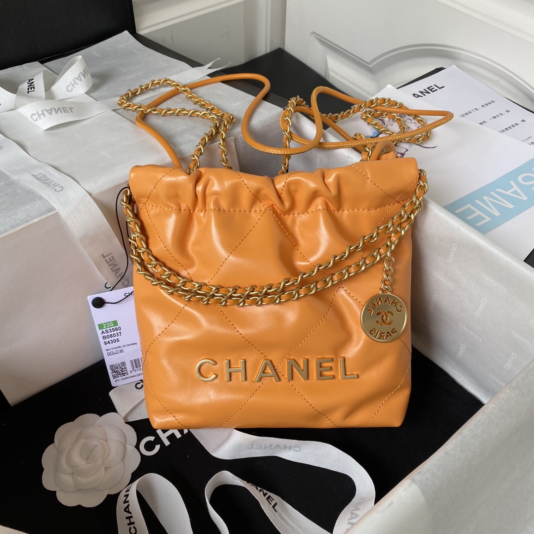 TOP CHANEL Mini 22 Bag 19x20x6cm - GHW - Four Colors