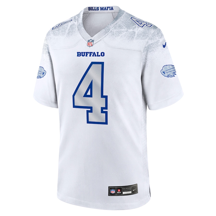 James Cook III Buffalo Bills 2025 Rivalries Collection Game Jersey - White