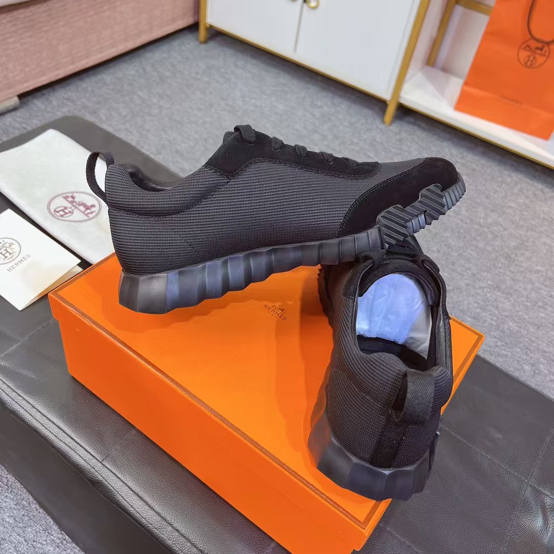 TOP HERMES Sneakers-Black