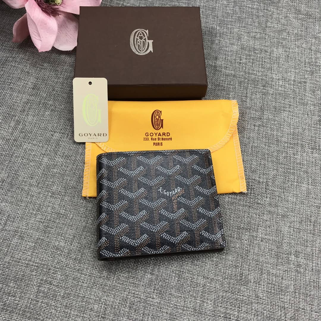 TOP Goyard Men Wallet - BLACK