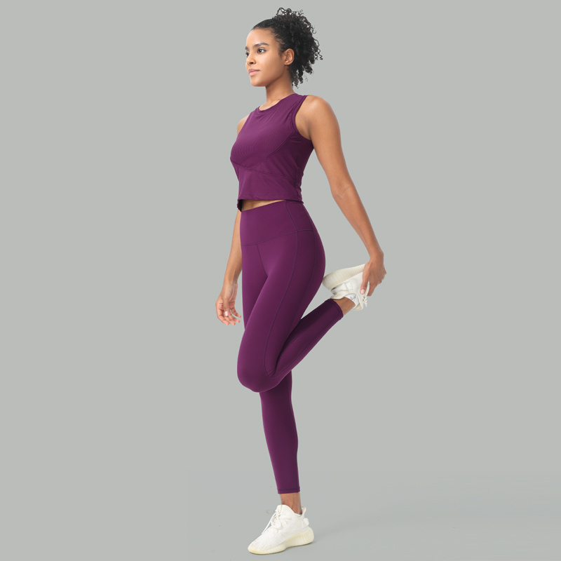 Womens High Waist Sports Pants Tummy Control Antibacterial Quick Dry 4Way Stretch Yoga Legging