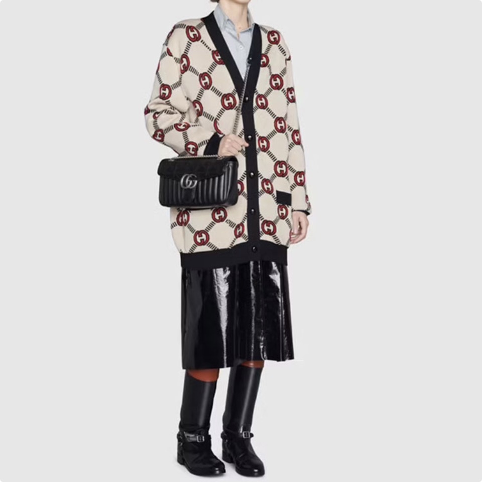 Gucci GG Marmont -Vertical stripes(Replica)