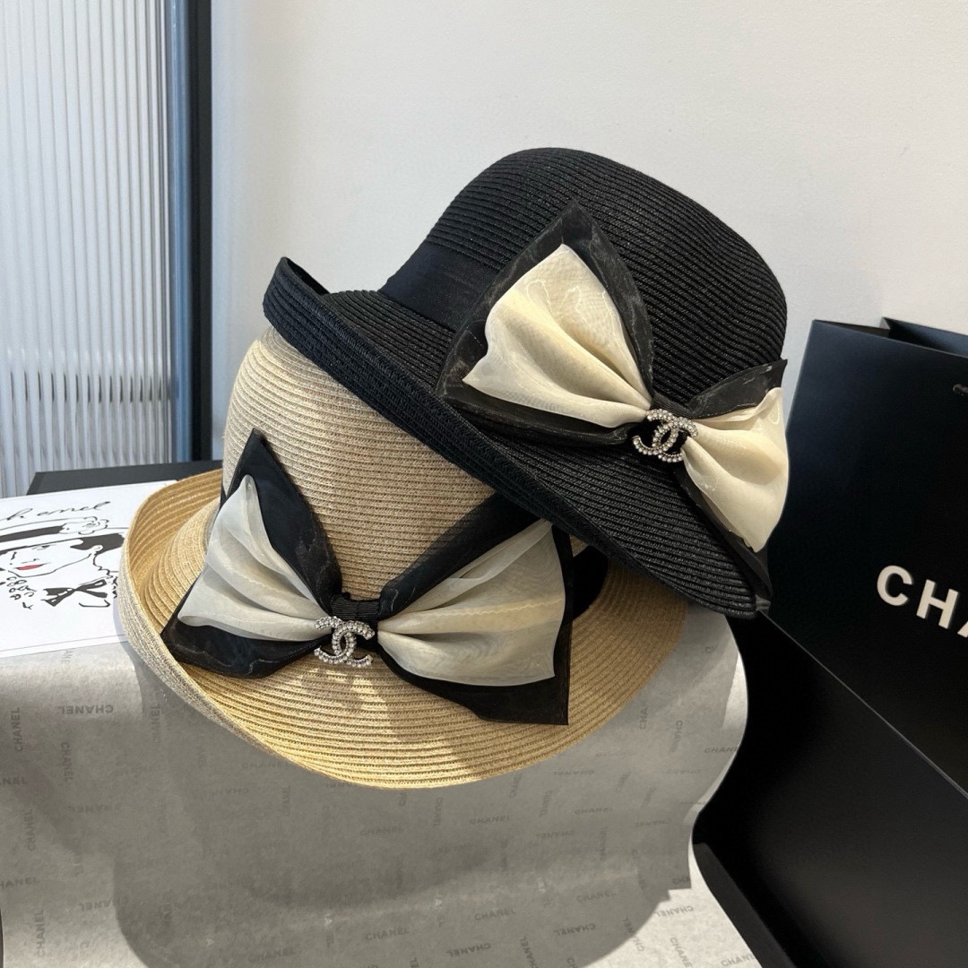 TOP CHANEL Straw Hat - 2 Colors