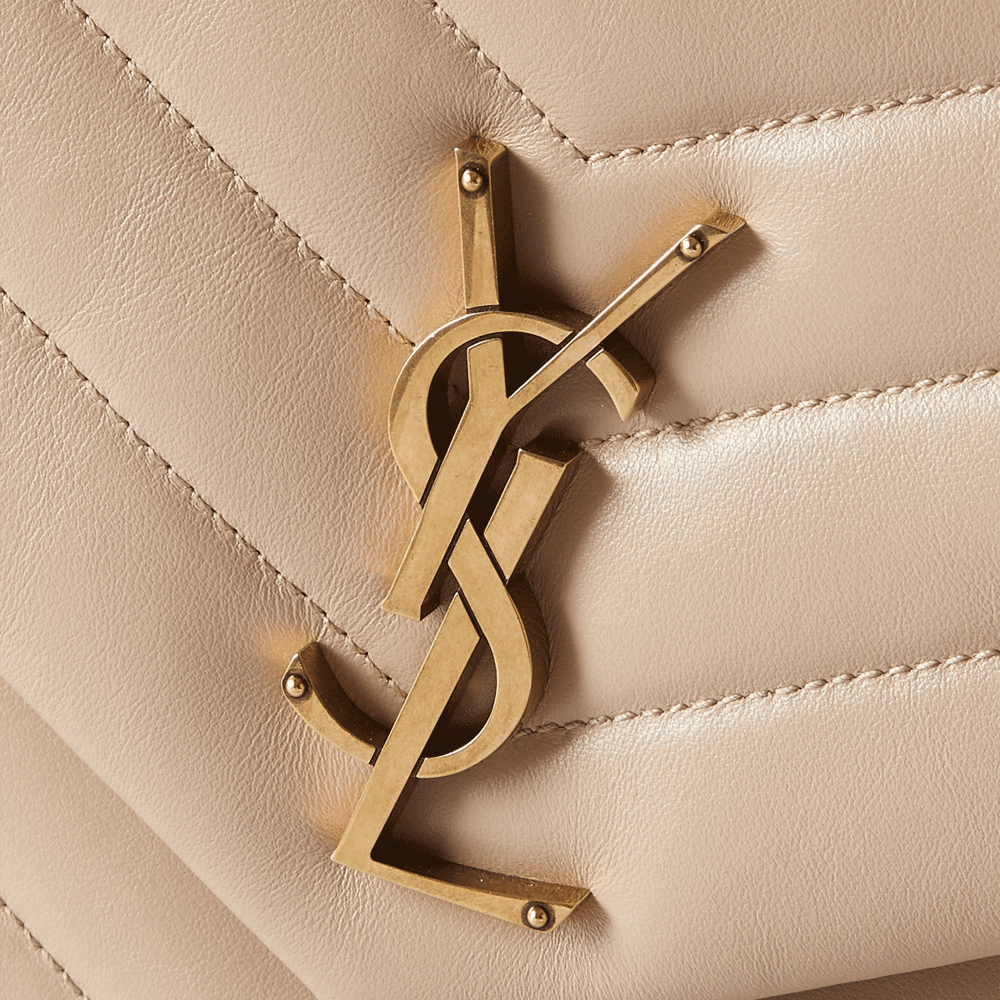 SAINT LAURENT YSL Loulou Medium Quilted Leather Shoulder Bag Beige(7A regular version)