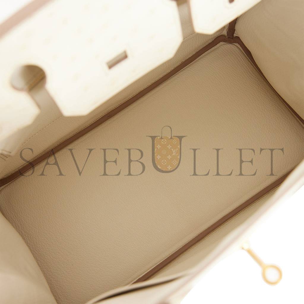 HERMES BIRKIN 30 OSTRICH PALLADIUM HARDWARE (30*22*16cm)