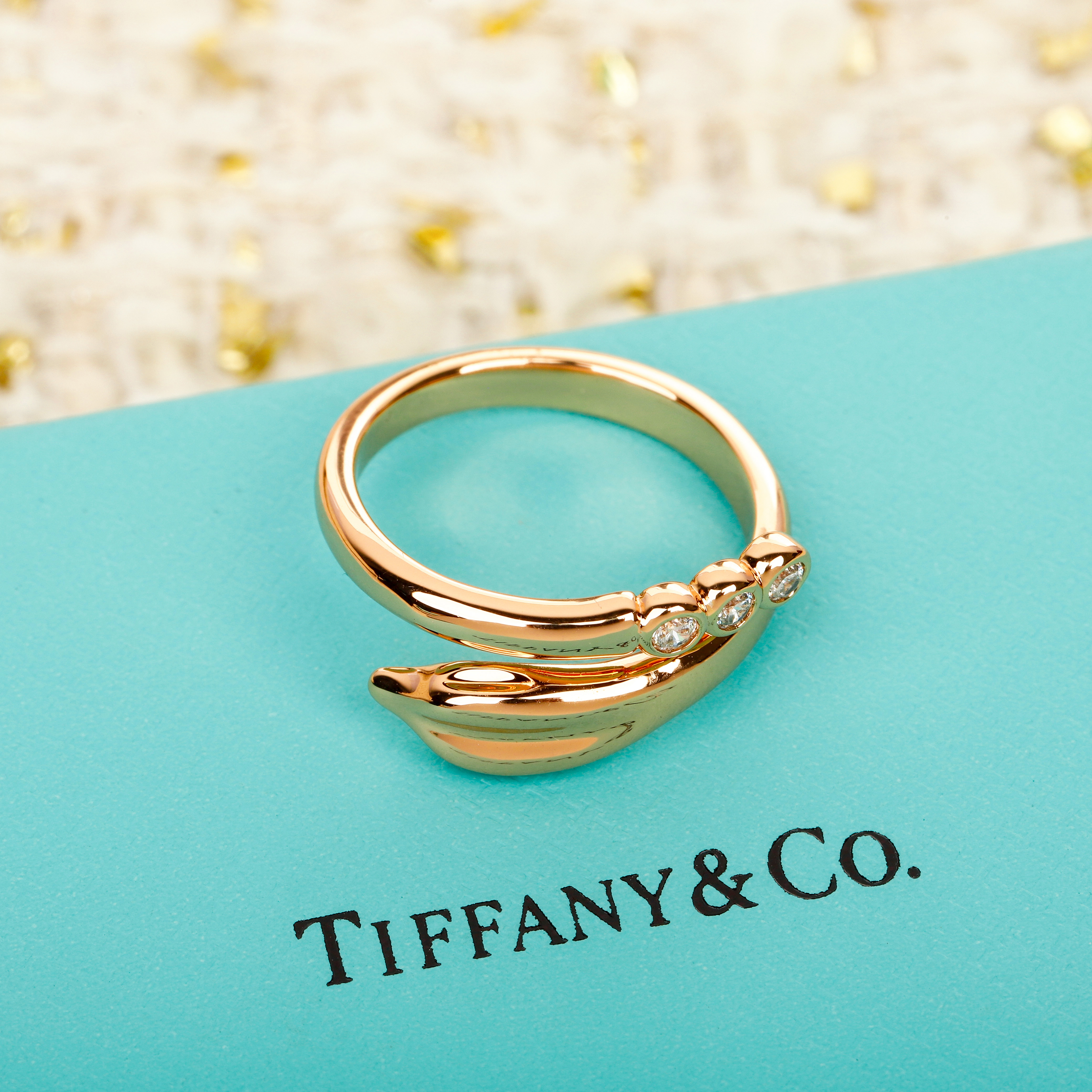 TOP Tiffany & Co. Diamond  Ring -Rose Gold
