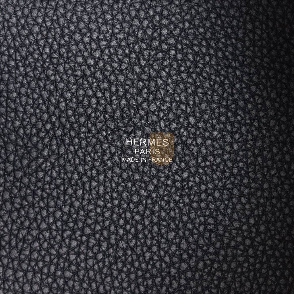 HERMES MASTER PICOTIN LOCK 18 CABAN CLEMENCE PALLADIUM HARDWARE (18*13*18cm)