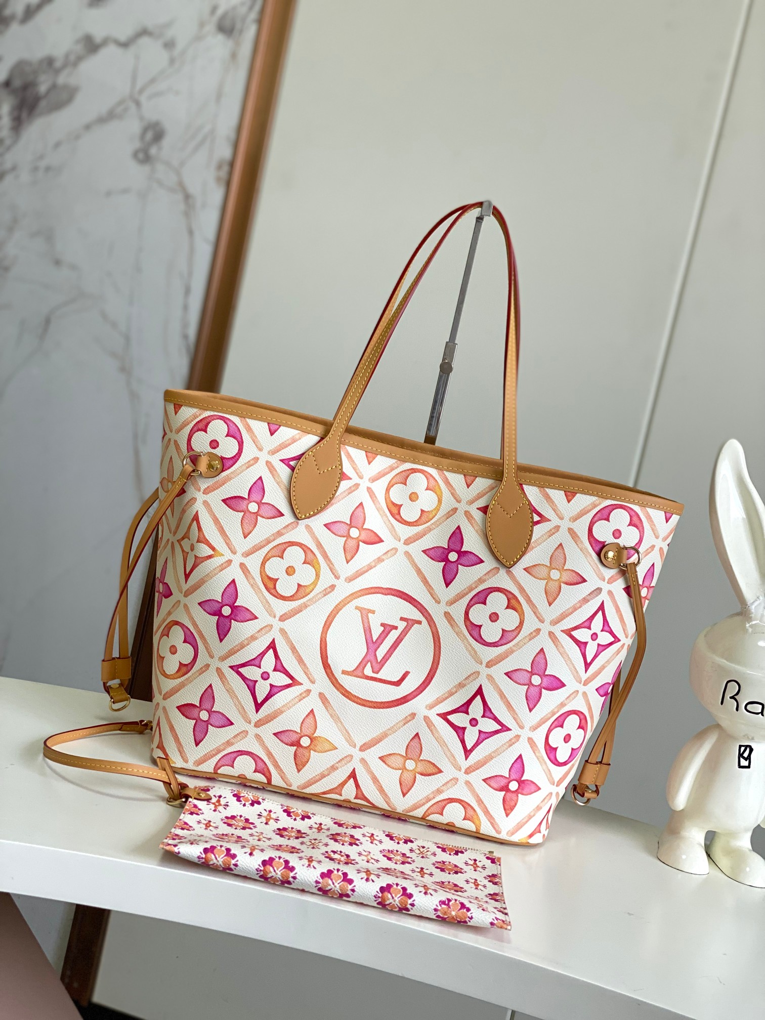 TOP Louis Vuitton LV Monogram Tiles Neverful Bag 31x28x14cm - 2 Color