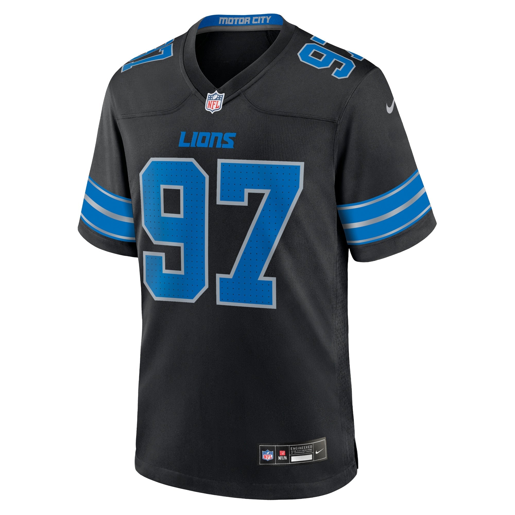 Aidan Hutchinson Detroit Lions  2nd Alternate Game Jersey - Black