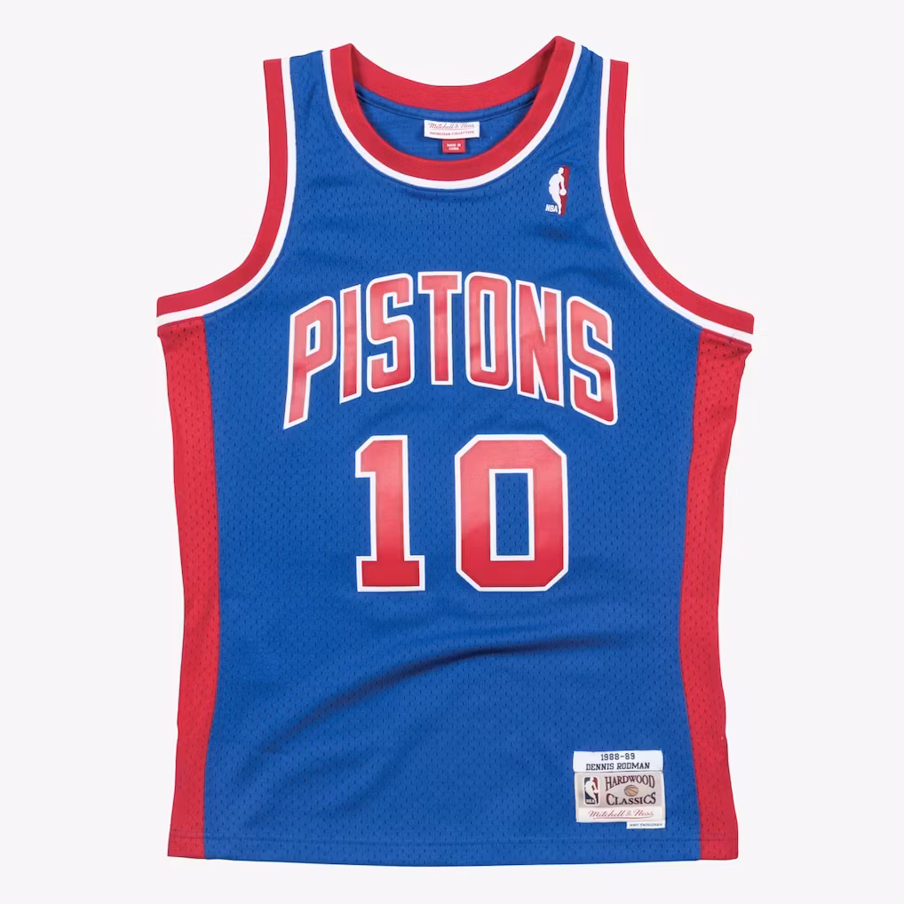 Dennis Rodman Detroit Pistons1988–89 Retro Jersey