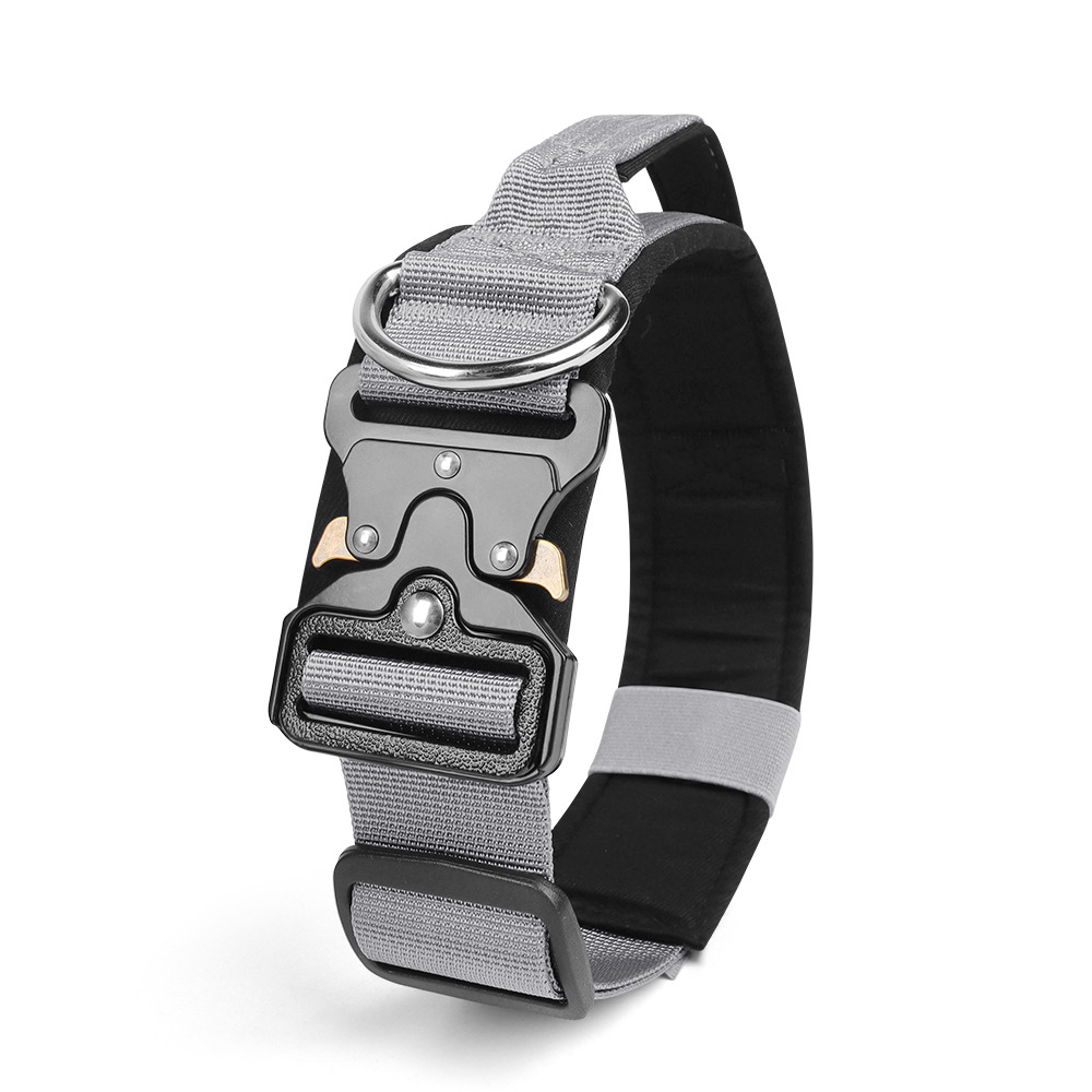 New dog collar: bite-resistant, waterproof, tactical dog collar, adjustable pet tactical collar, dog leash - PawPro UK