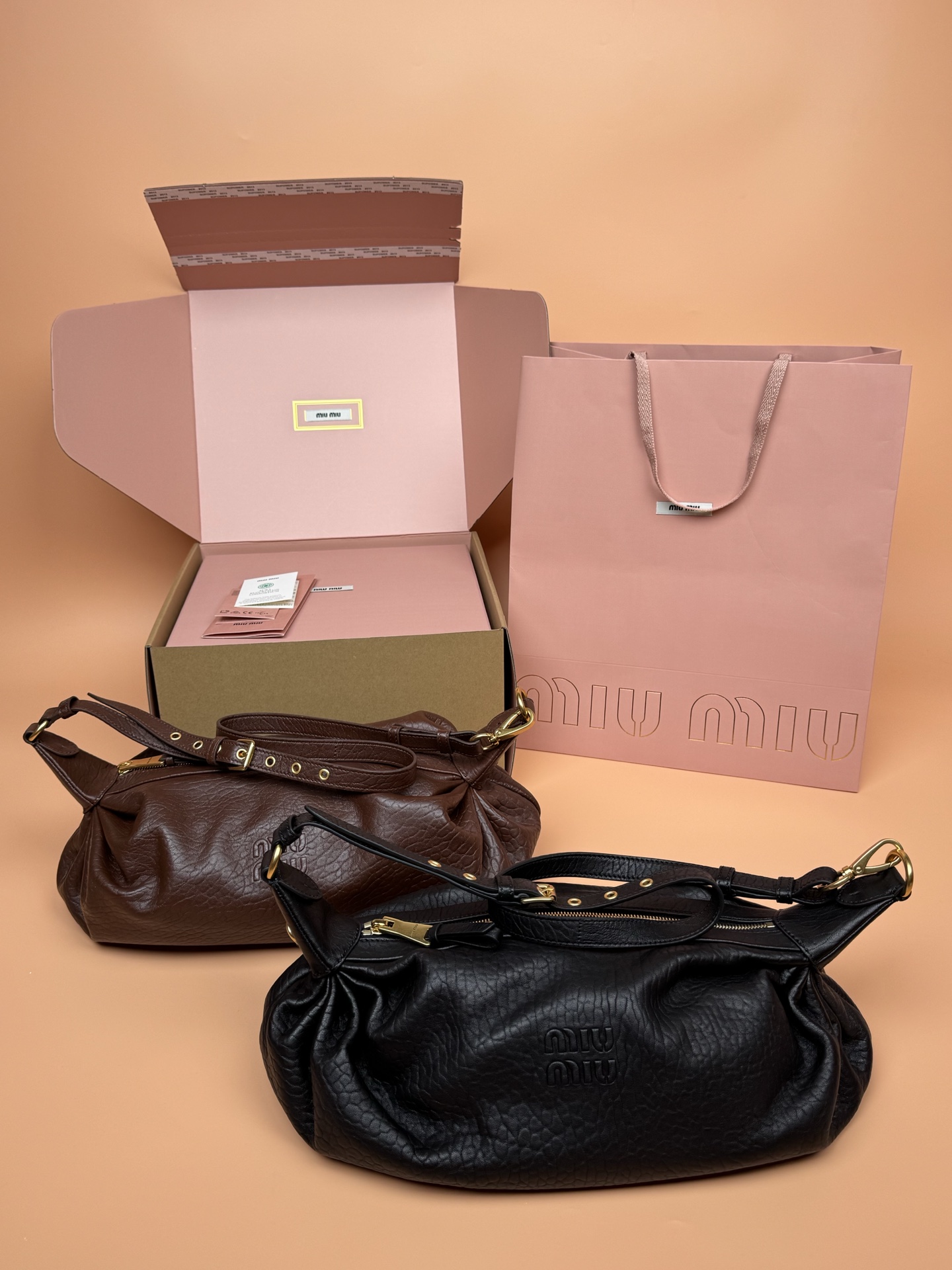 TOP Miu Miu Joke Nappa Lambskin Bag 40x16x16cm - 2 Colors