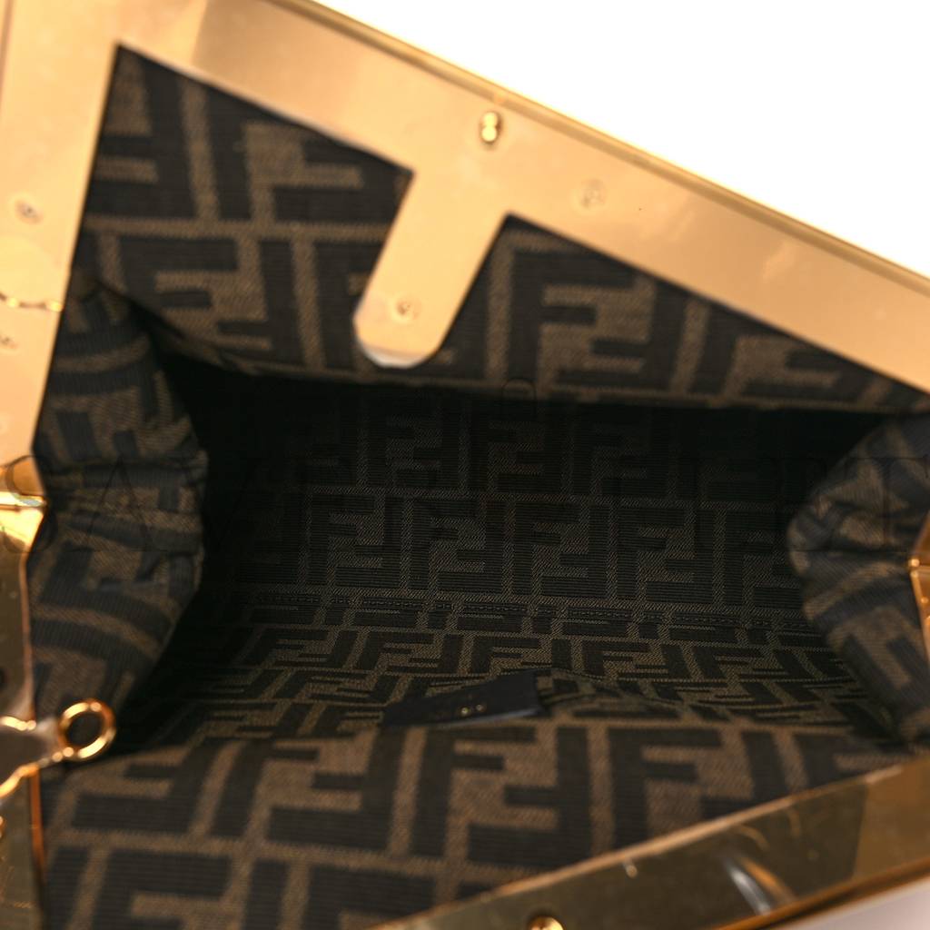 FENDI SHINY NAPPA MEDIUM FENDI FIRST POUDRE (32.5*23.5*15cm)