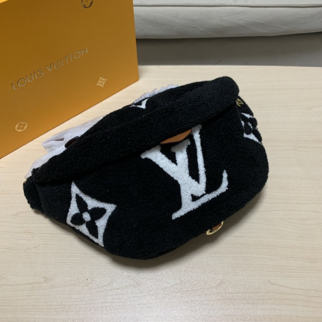 TOP Louis Vuitton LV LV Teddy Bumbag - BLACK/WHITE