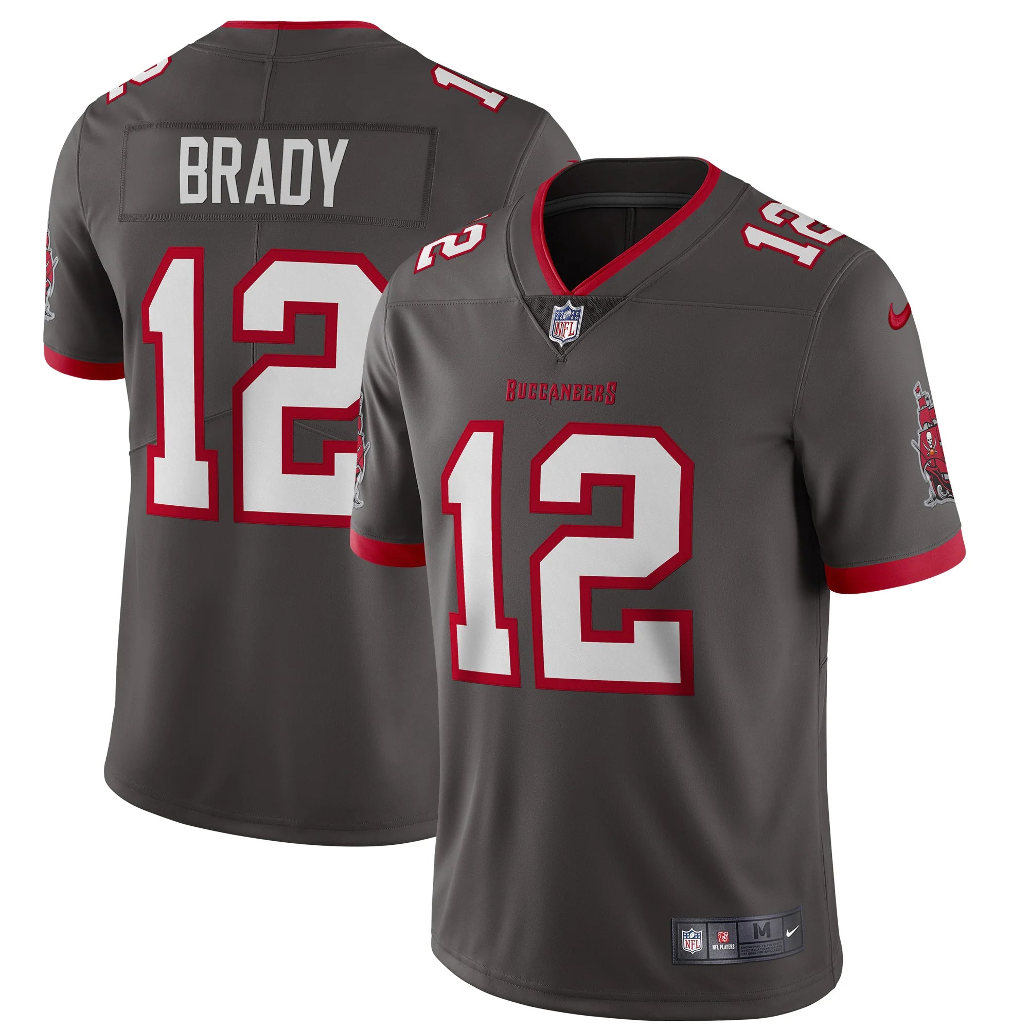 Tom Brady Tampa Bay Buccaneers Alternate Game Jersey - Pewter