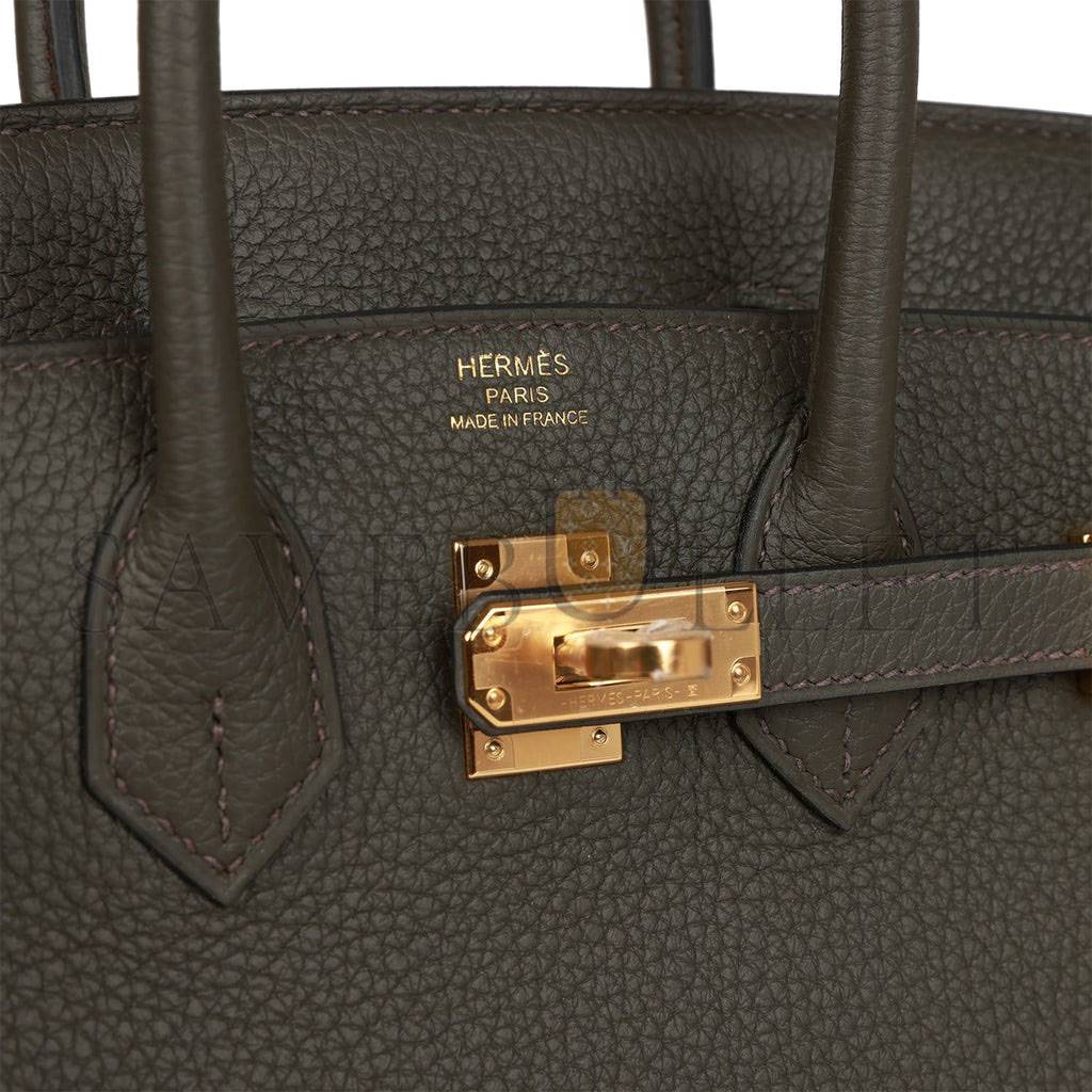 HERMES MASTER BIRKIN 25 VERT DE GRIS TOGO GOLD HARDWARE HANDMADE (25cm)
