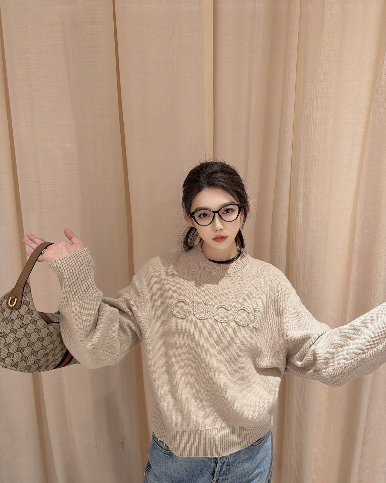 TOP GUCCI Sweater - Khaki