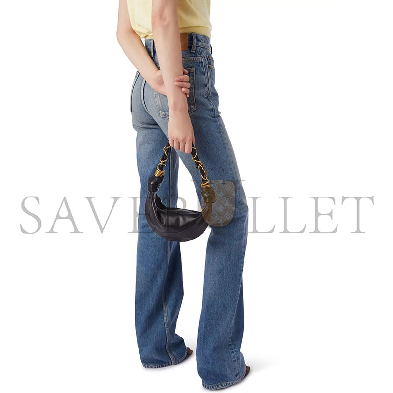 YSL MINI AMALIA HOBO BAG IN LAMBSKIN 862558 (19*13*10cm)