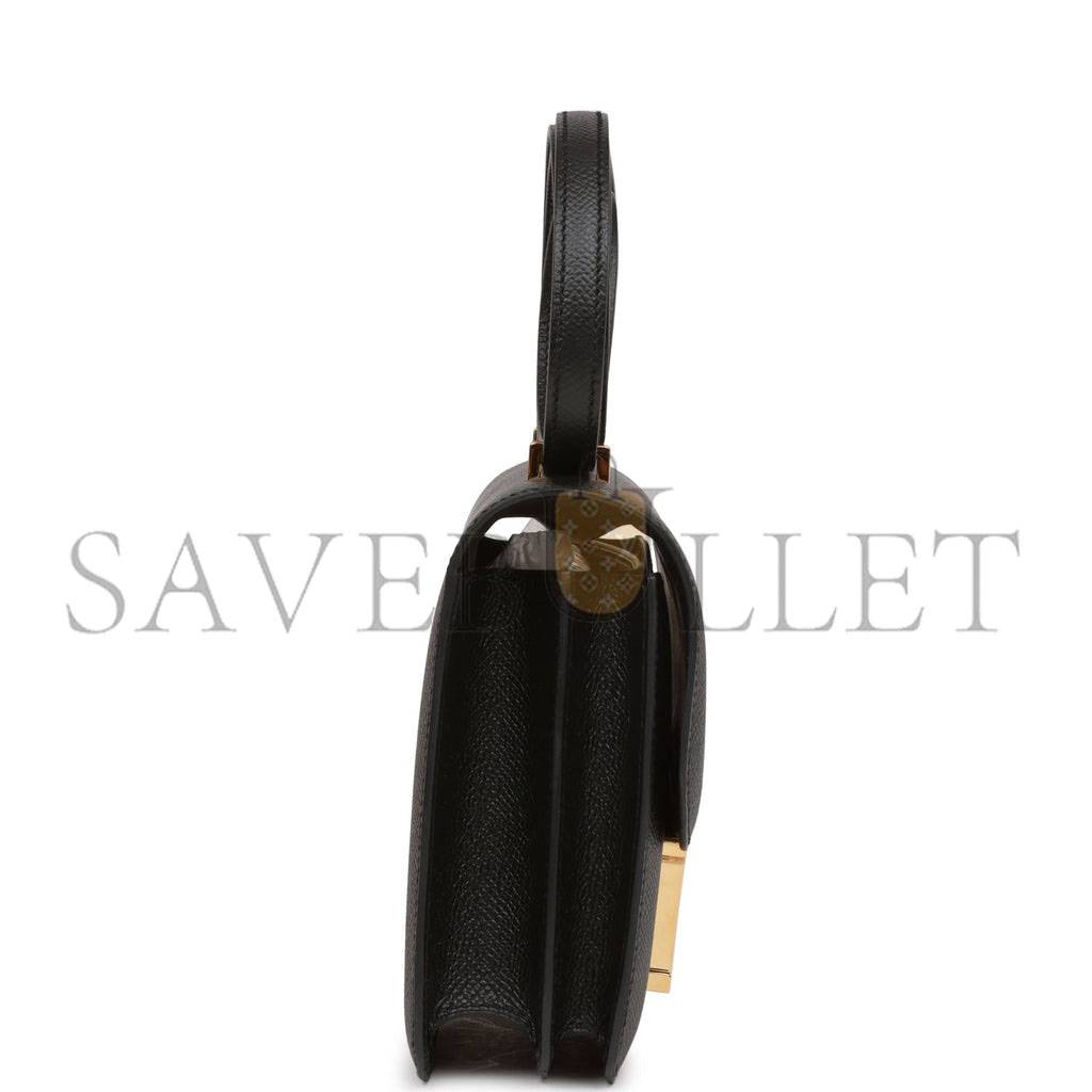 Hermes Constance 18 Black Epsom Gold Hardware