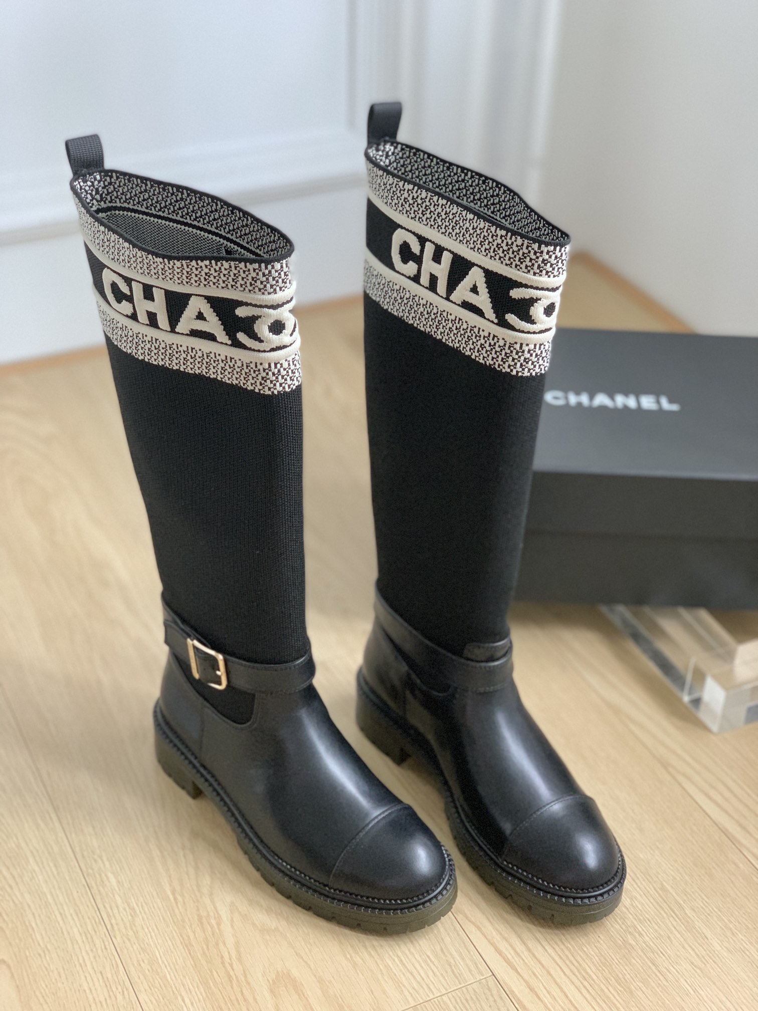 TOP CHANEL Autumn And Winter Socks And Boots - 2 Colors