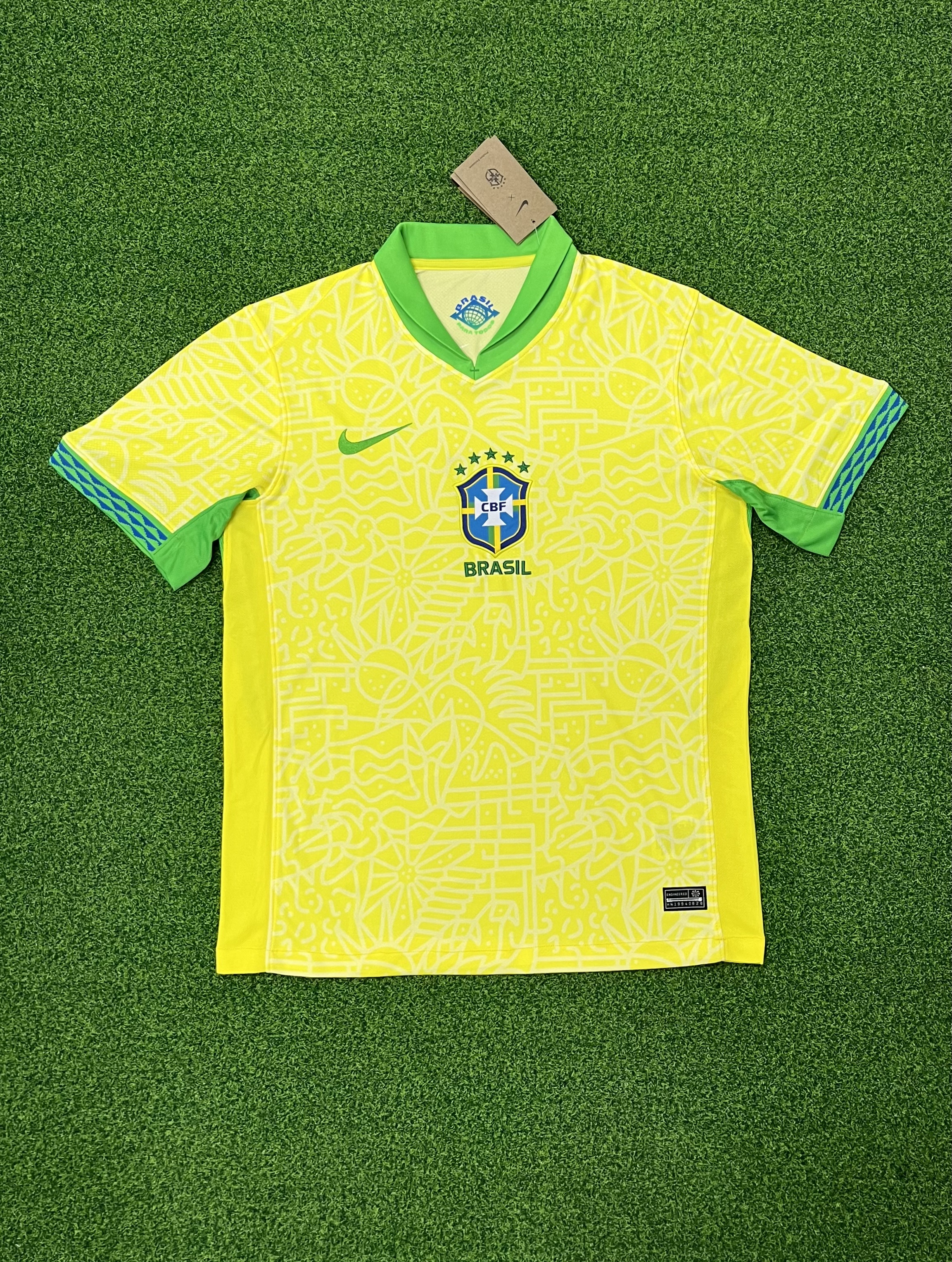 2425 Brazil home  jersey...Player embroidery version