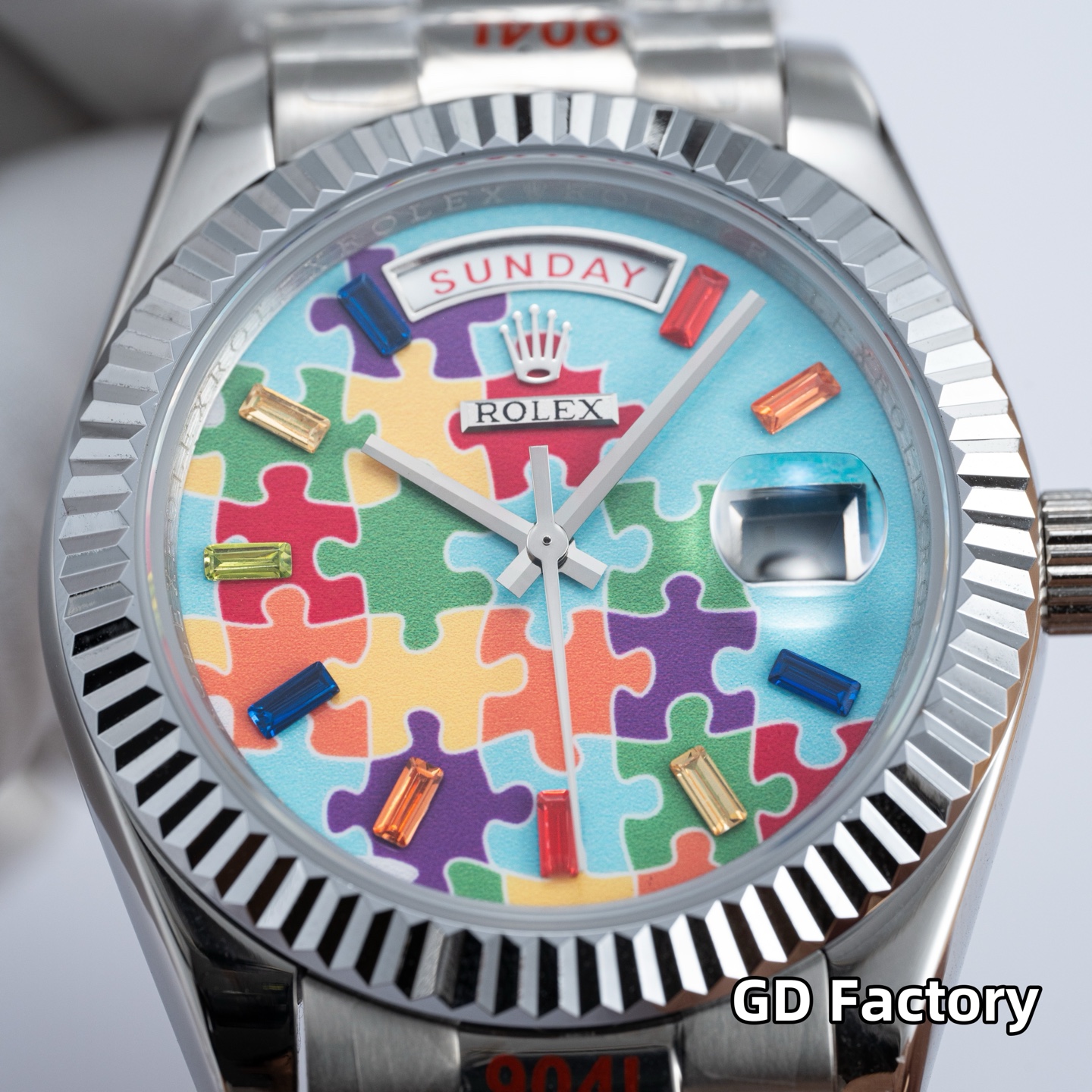 TOP ROLEX Men's Watch 40mm - Blue