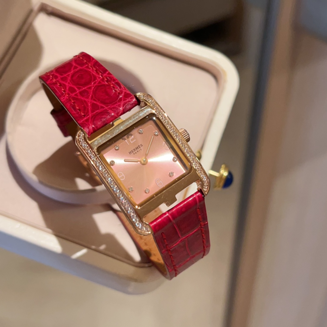 TOP HERMES Heure H Series Watch 23MM -Red