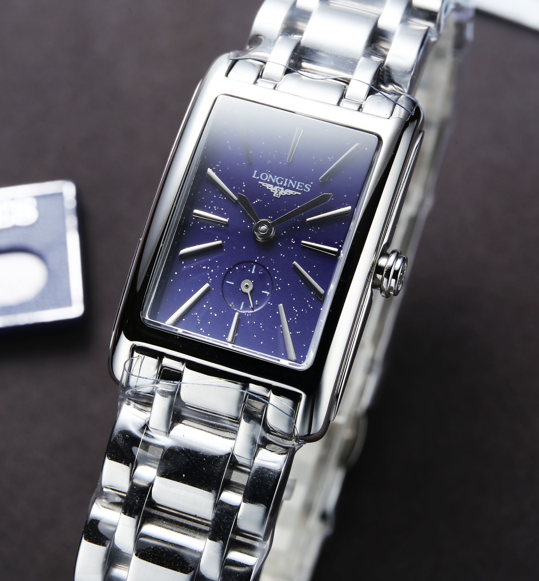TOP LONGINES Starry Blue Watch 20.8.x32mm - Silver