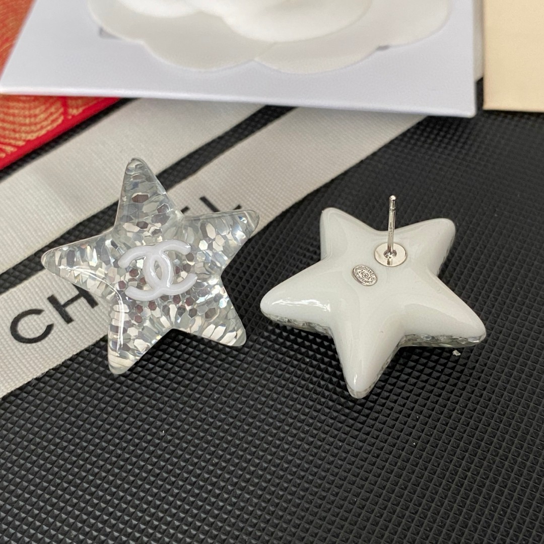 TOP CHANEL Earrings- Sliver