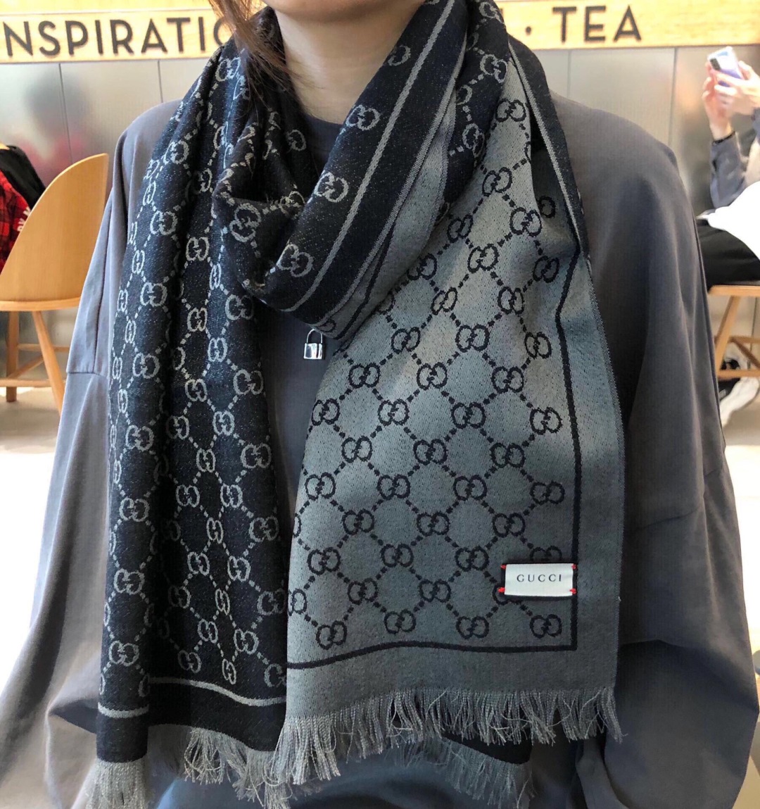 TOP GUCCI Cashmere Scarf 45×190cm - 2 Colors