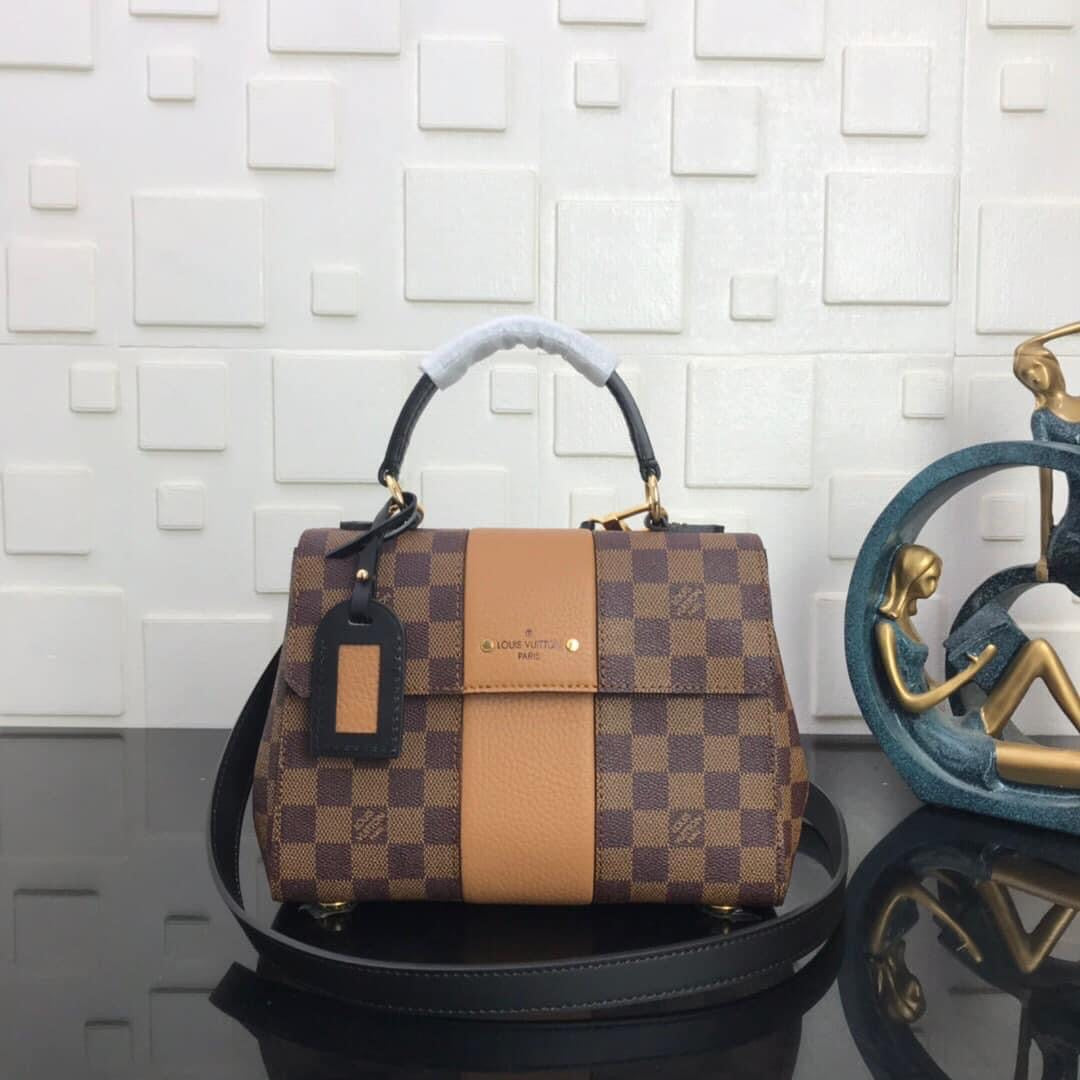 TOP Louis Vuitton LV Magnolia Damier Ebene Canvas Bond Street 24.0 x 17.0 x 9.5 cm- Brown