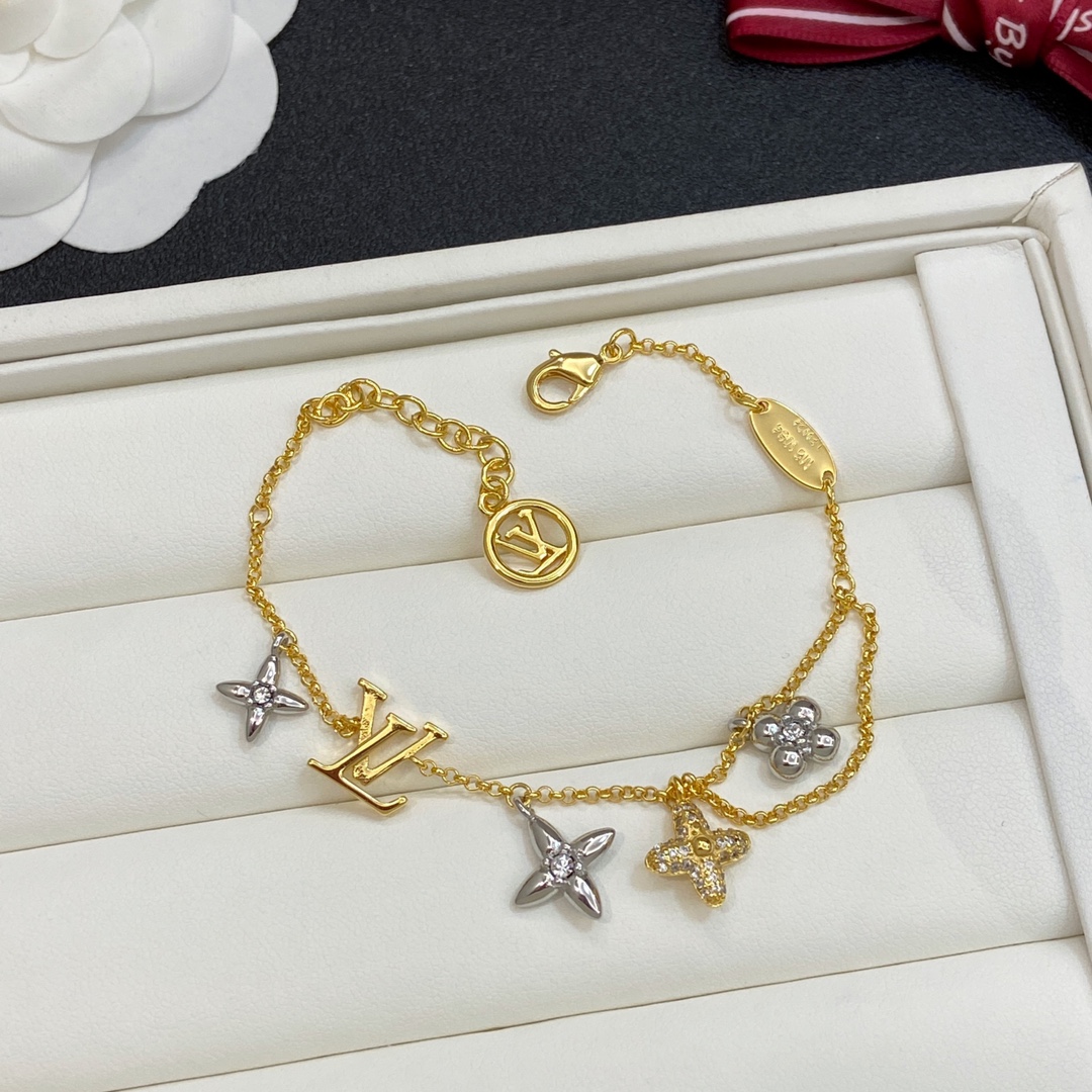 TOP Louis Vuitton LV Bracelet - Gold