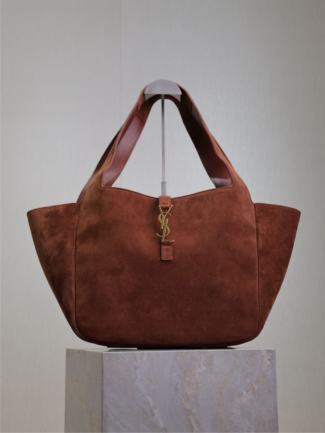 TOP Yves Saint Laurent YSL Bea Hobo Bag 50×28×18cm  - Brown