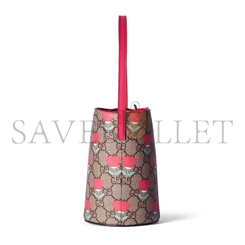 GUCCI CHILDREN'S PRINTED GG BUCKET BAG 752356 (18.5*16.5*7cm)