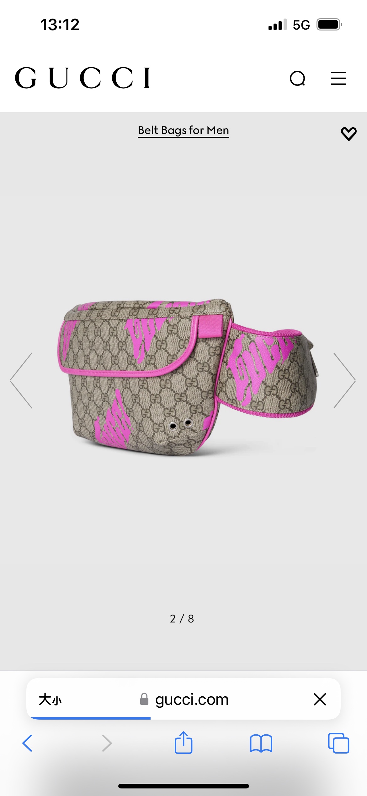 TOP GUCCI GG Canvas Waist Bag 32 x 17 x 5 cm - Brown