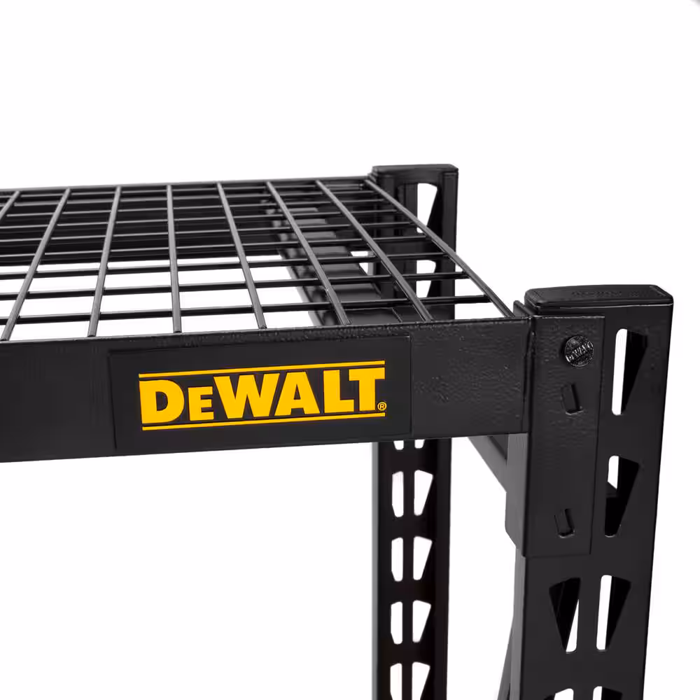 3-Tier Wire Steel Garage Storage Shelving Unit Black (50 in. W x 48 in. H x 18 in. D)