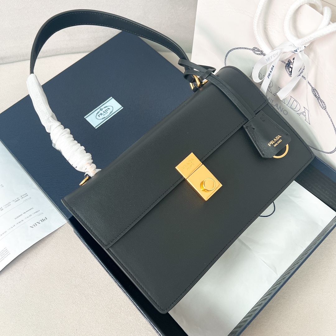 TOP PRADA Leather Bag 28x16x10cm - 6 Colour