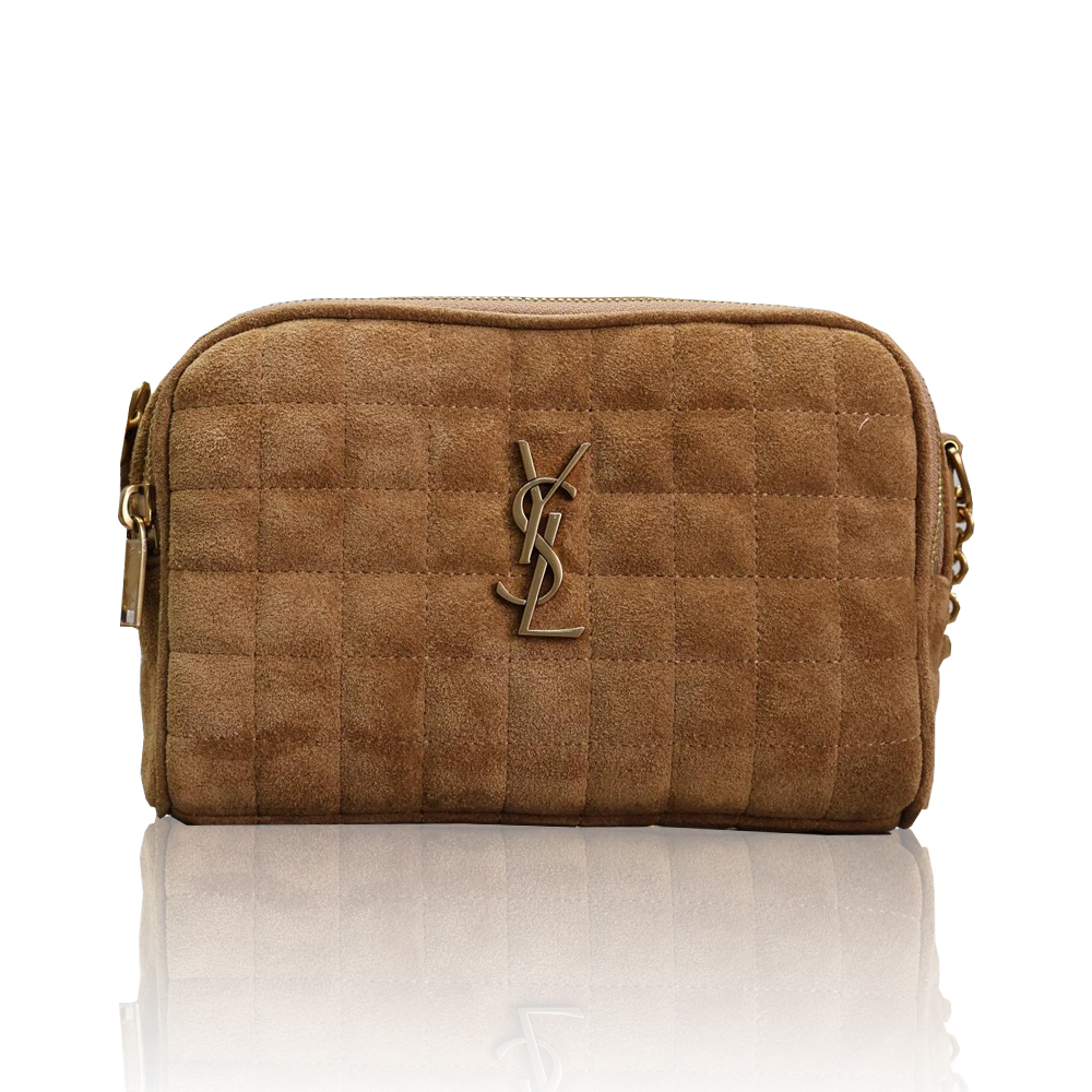 Saint Laurent YSl Suede Cassandre Matelassé Square MiniCamera Bag（10A Mirror Version）