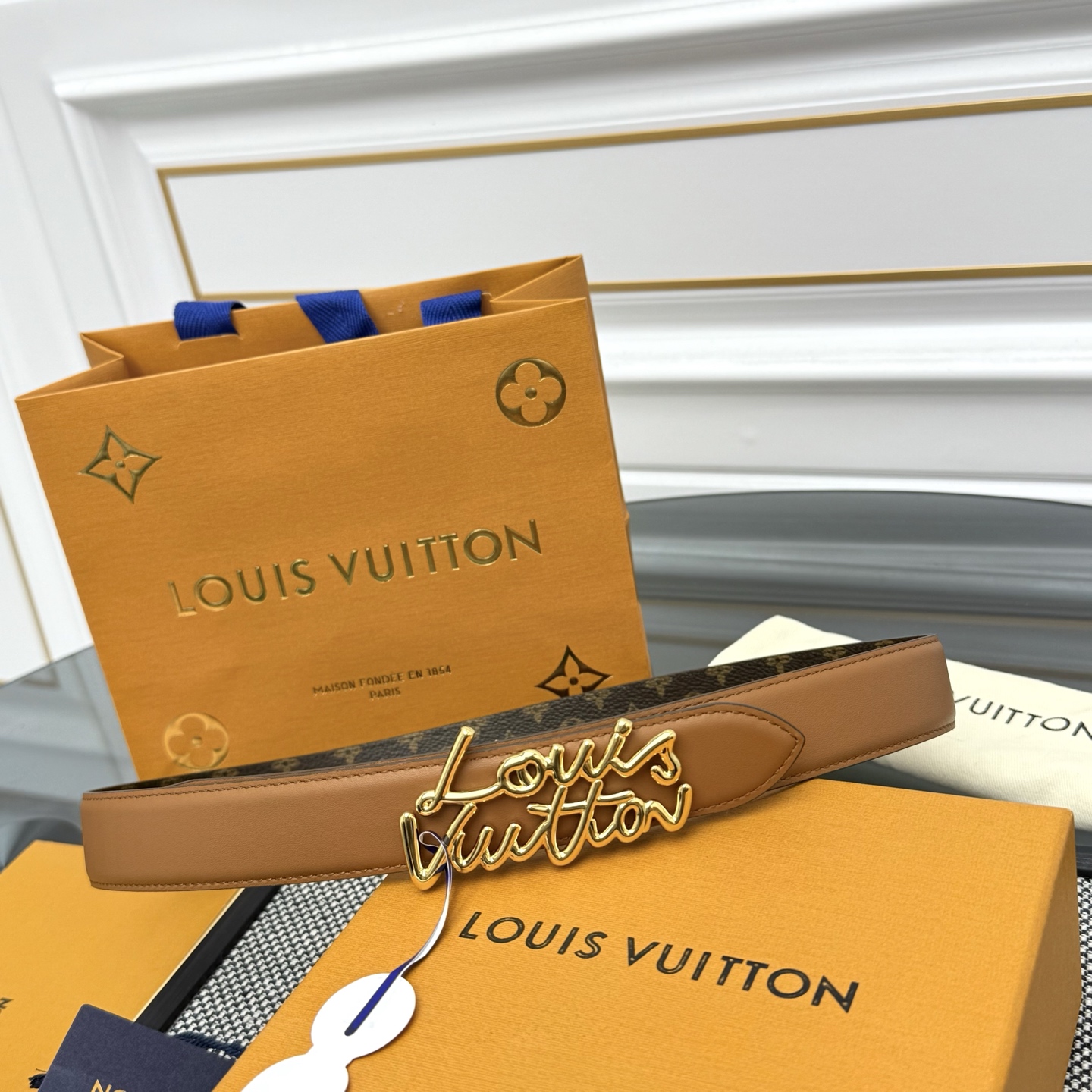 TOP Louis Vuitton LV Script Belt  -  Colors