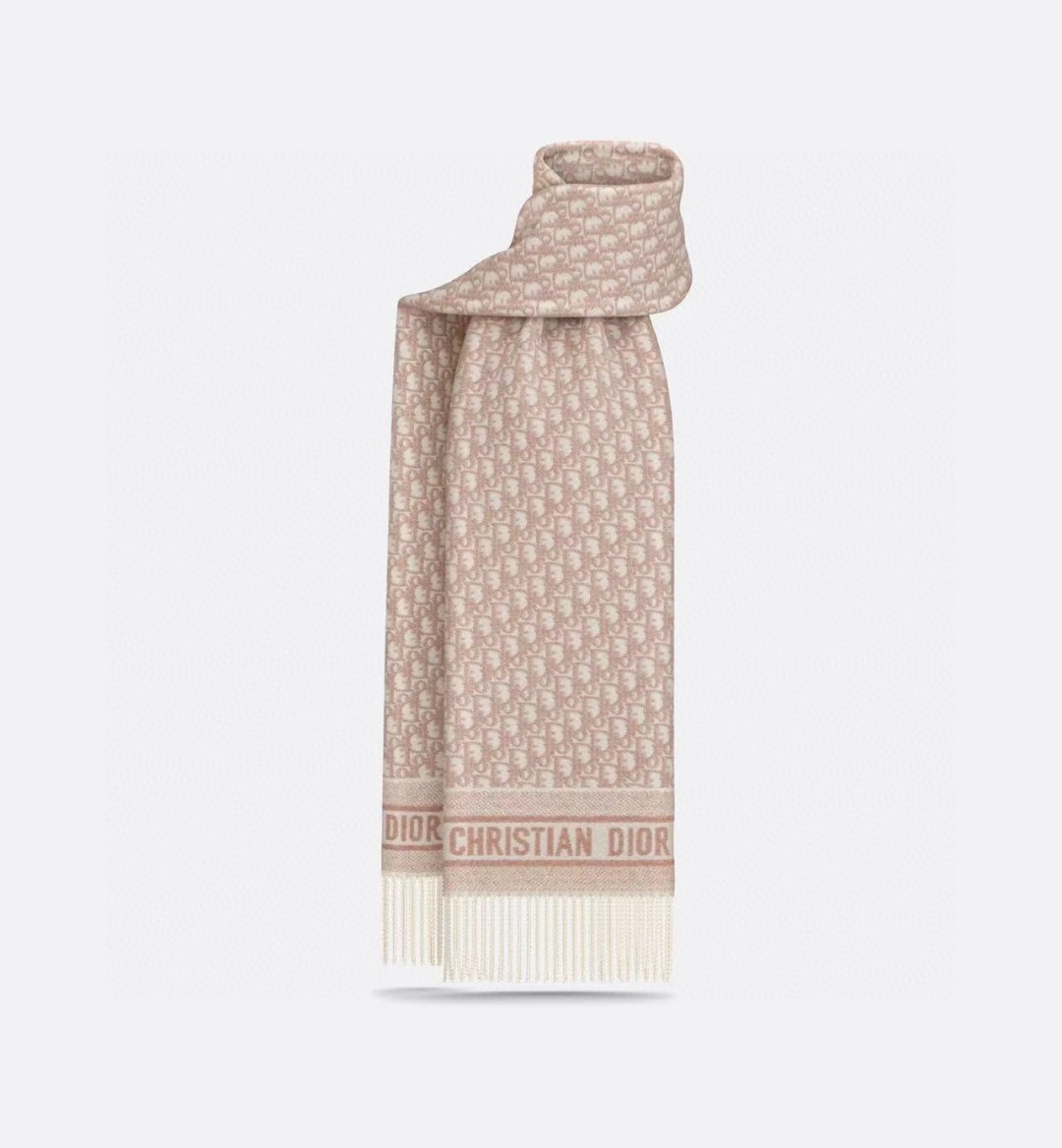 TOP Christian Dior Oblique Scarf - Pink