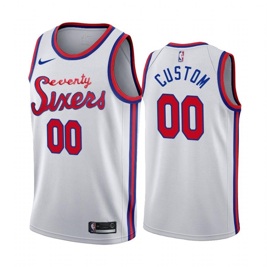 Custom Philadelphia 76ers Throwback Jersey